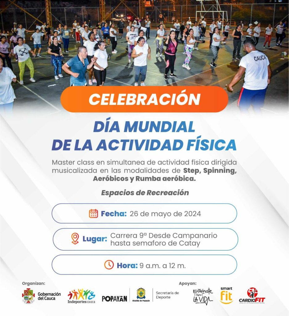 Imagen de invitacion al dia mundial de la actividad fisica.