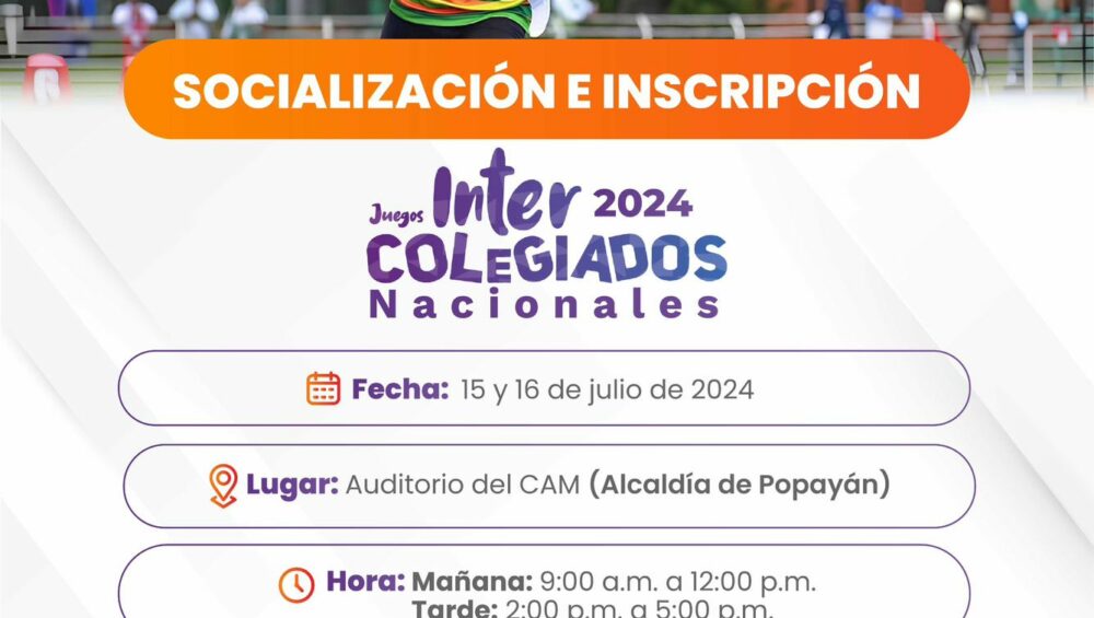 Imagen informativa sobre inscripción a intercolegiados.