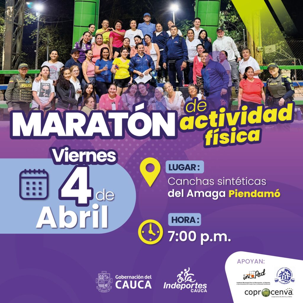 Imagen invitación de actividad fisica