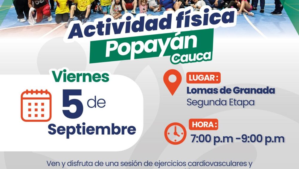Invitacion maraton de actividad fisica 5 de septiembre