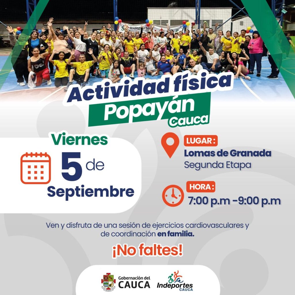 Invitacion maraton de actividad fisica 5 de septiembre