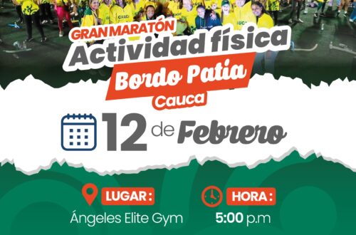 INVITACION A MARATON DE ACTIVIDAD FISICA BORDO PATIA