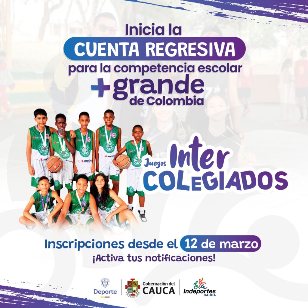 Información fechas de inscripción Intercolegiados 2026