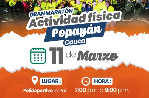 INVITACION A MARATON DE ACTIVIDAD FISICA POPAYAN