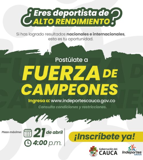 Invitacion a Fuerza de Campeones